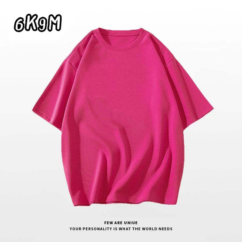 Pure Color Short Sleeve Top