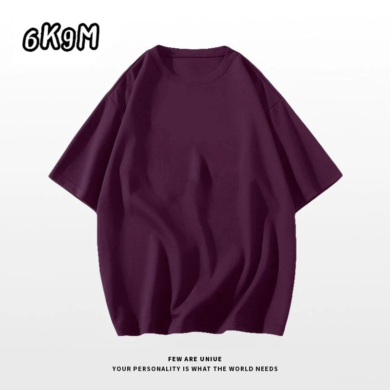 Pure Color Short Sleeve Top