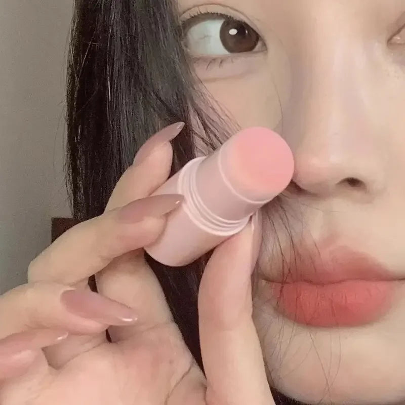 Waterproof, Matte Blush Stick, Soft Mist Effect, Long-lasting and Cute Natural Supernatural Monochrome Blush