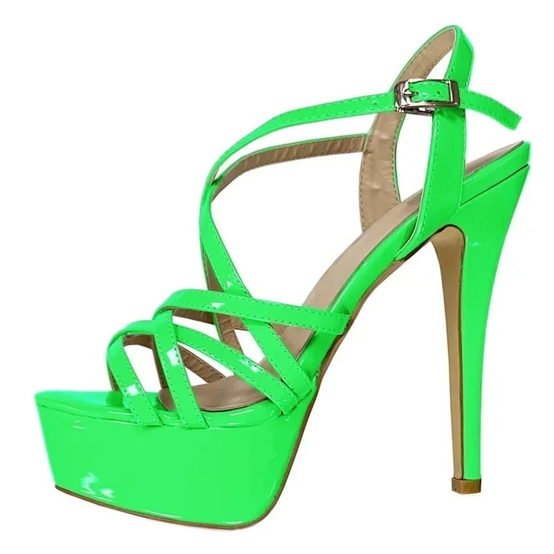 14CM Platform High Heels Sandals