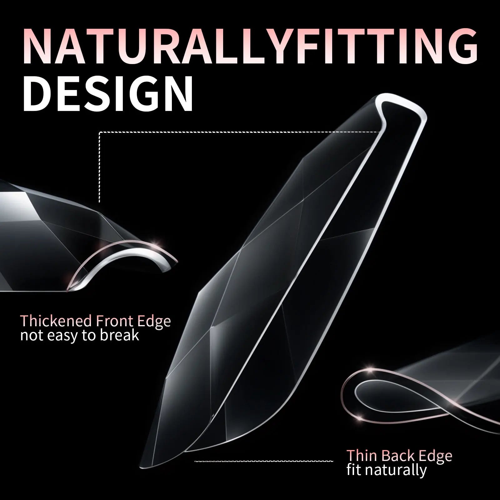 120/140/240pcs Square Almond Coffin Nail Extension Tips Natural Clear Full Cover Nails Dual Form Diamond Soft Gel Nail Tips