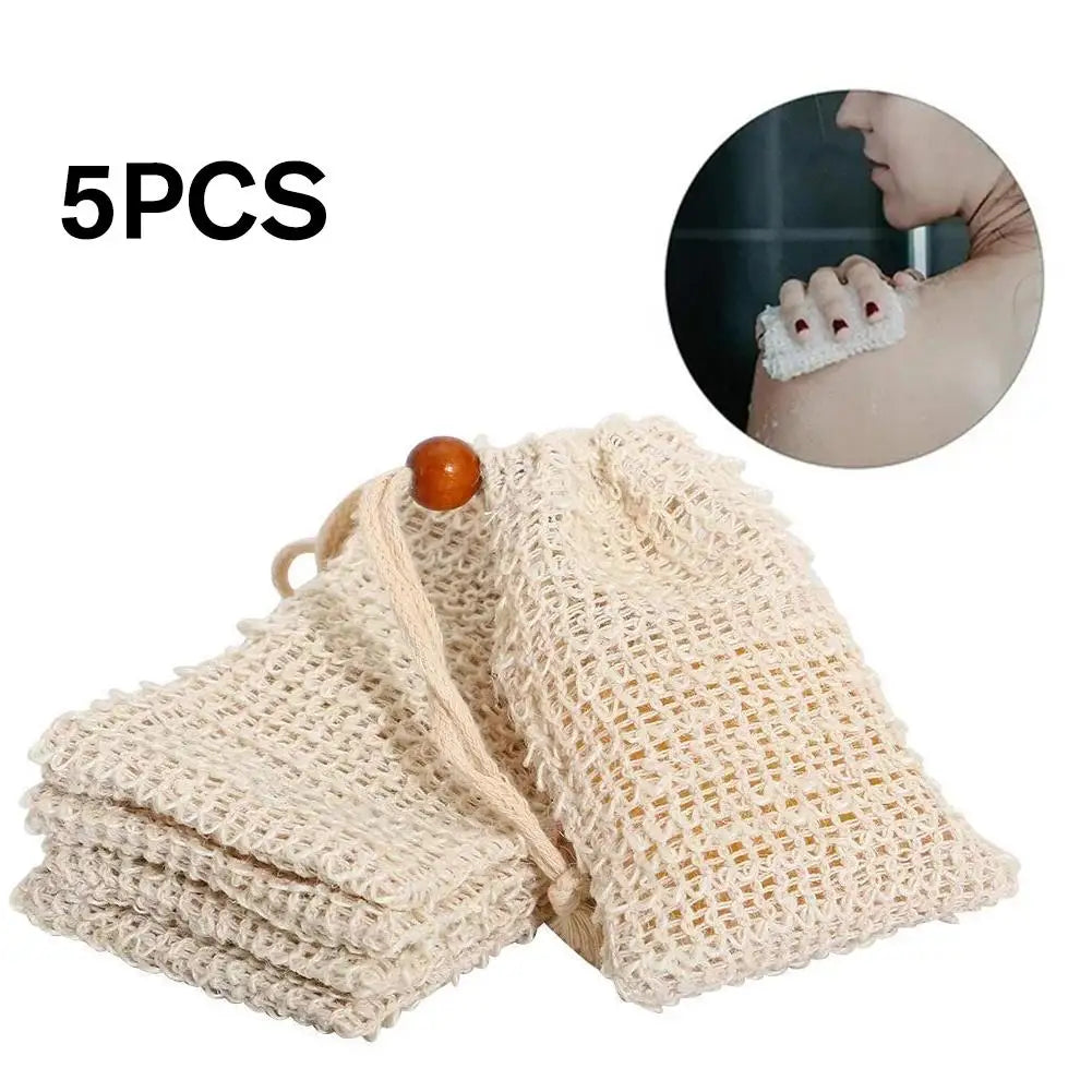 5Pcs Soap Foaming Net Bags