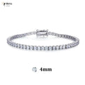 4mm Dainty Full Moissanite Tennis Bracelet