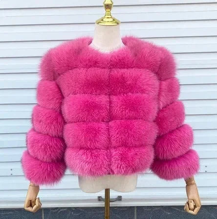 Faux Fox Fur Coat