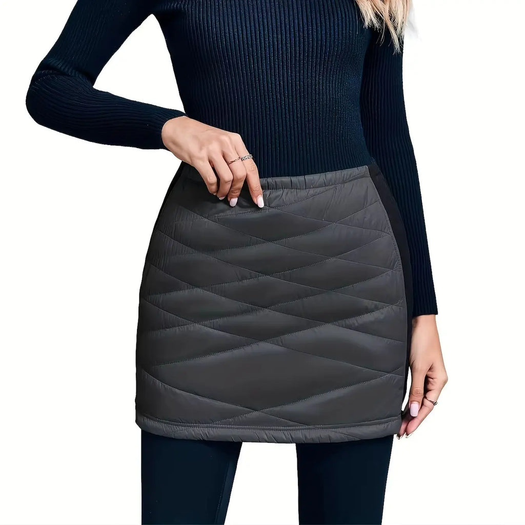 Zippered Puffer Skirt