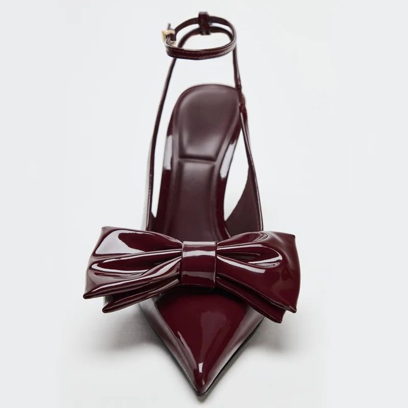 Bow Knot Decorated Slip-On Mules