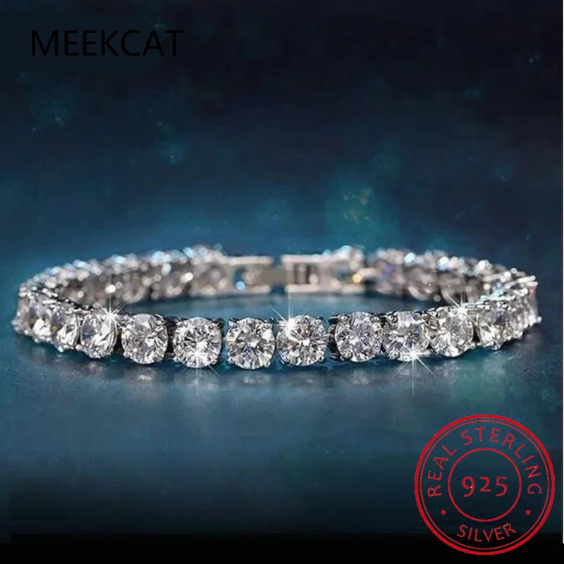 4mm Moissanite Tennis Bracelet