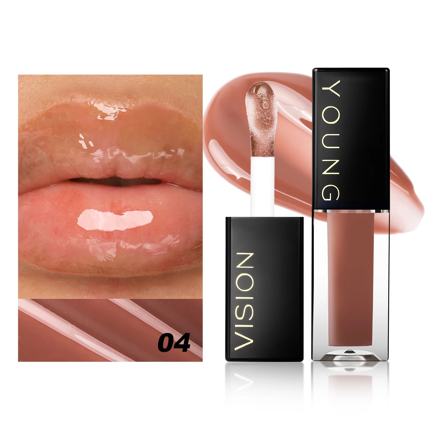 7 Color Moisturizing Lip Gloss Waterproof, Long-Lasting, Hydrating, Non-Transfer Liquid Lip Color Cosmetics