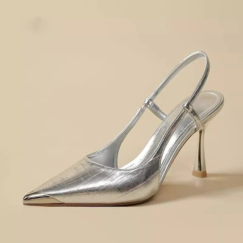 Pointed Toe Empty Back Stilettos