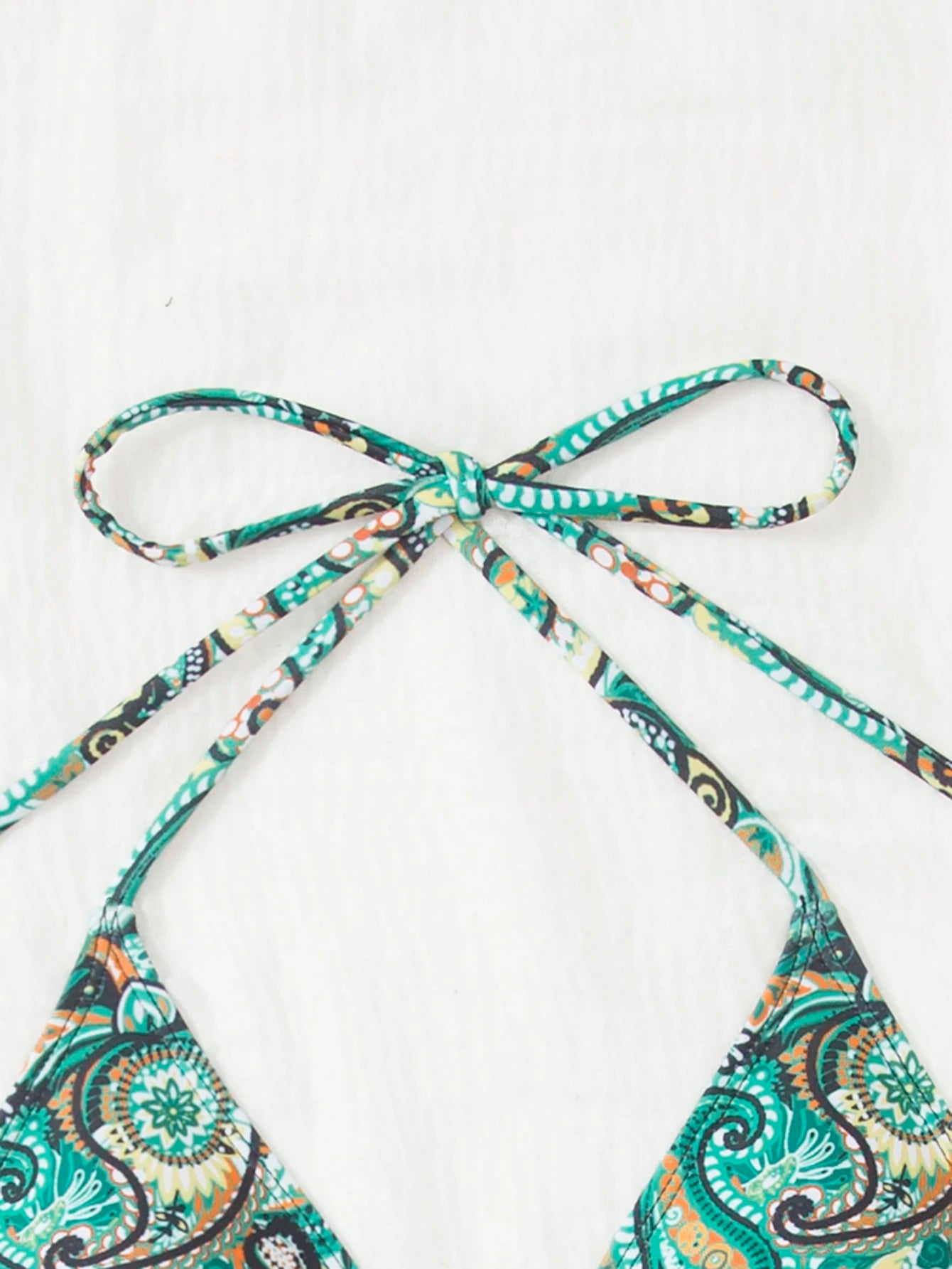 Chic Vintage-Inspired Paisley Print Bikini
