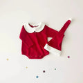 Cute Triangle Romper with Hat for Christmas