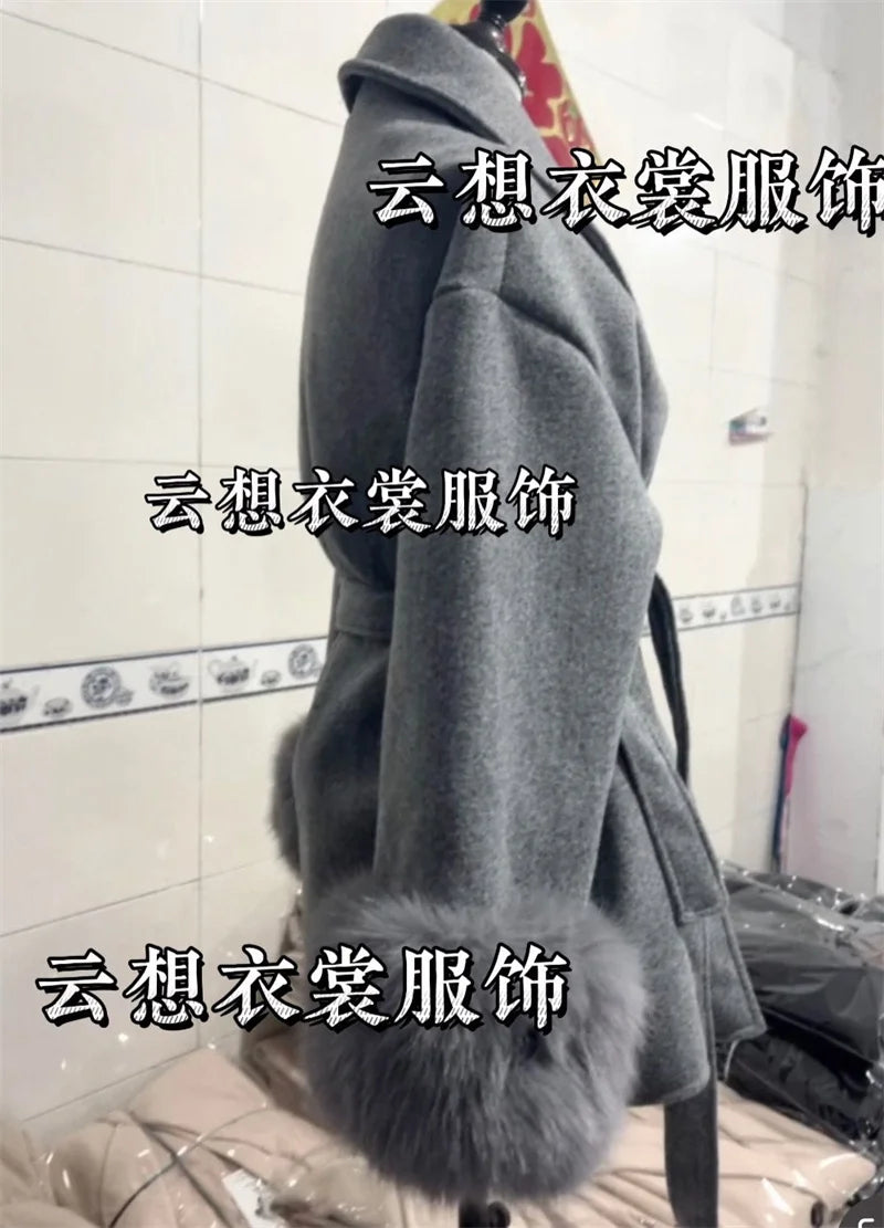 Thin Strap Woolen Jacket