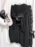 Rabbit Ear Lace Hooded Sweatshirt