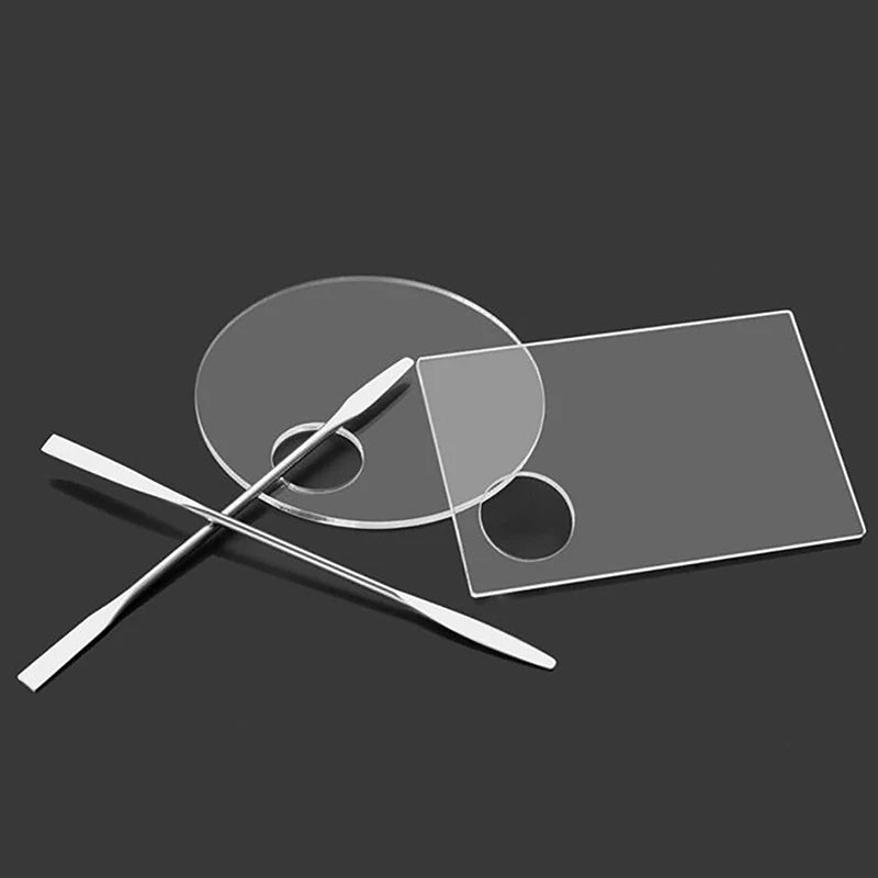 Acrylic Palette Spatula Rod Gel Foundation Eye Shadow Mixing Cream Pigments Stainless Cosmetic Makeup Nail Art Manicure Tool Set