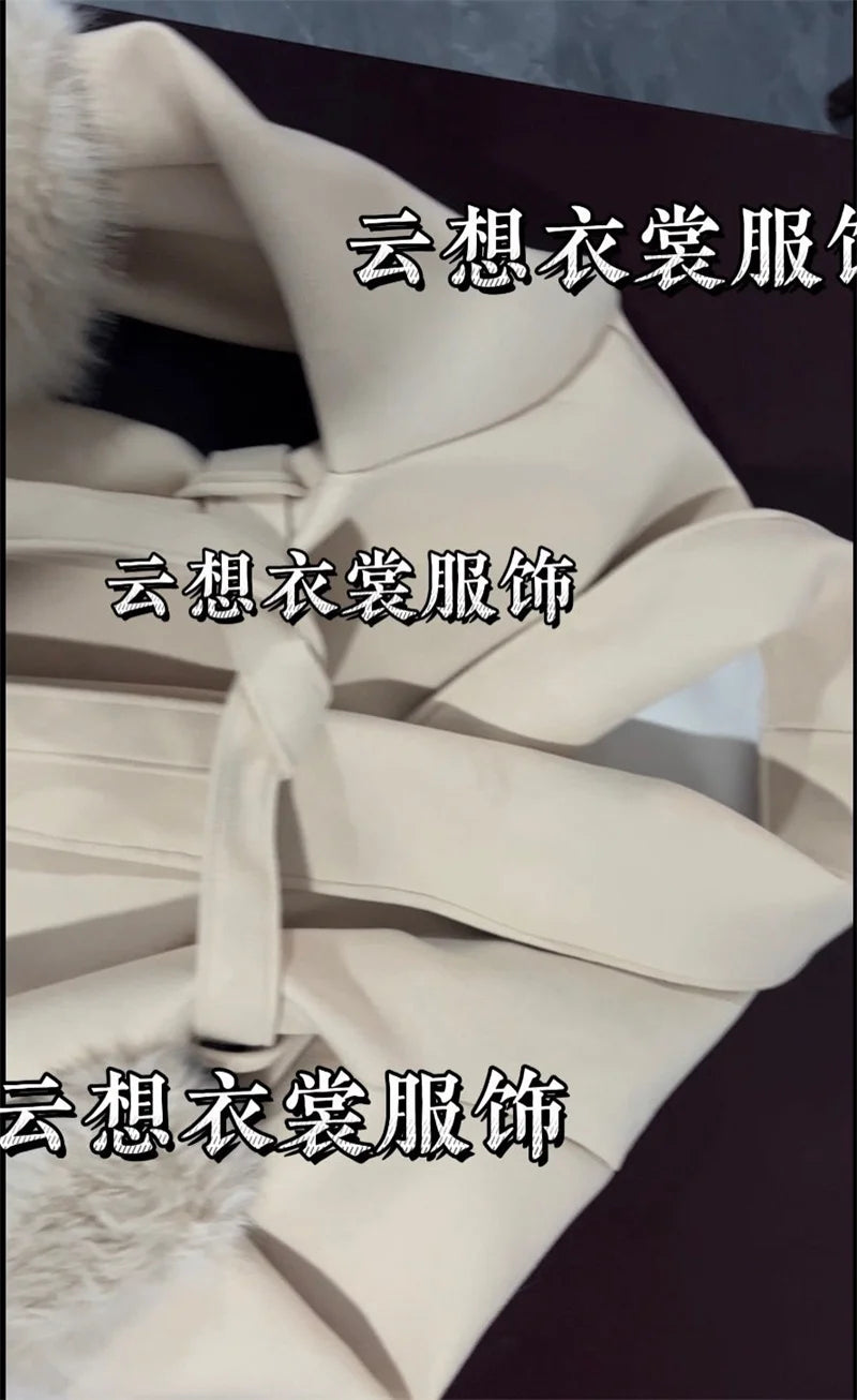 Thin Strap Woolen Jacket