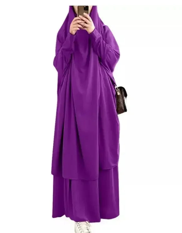 Hooded Muslim Dress Set