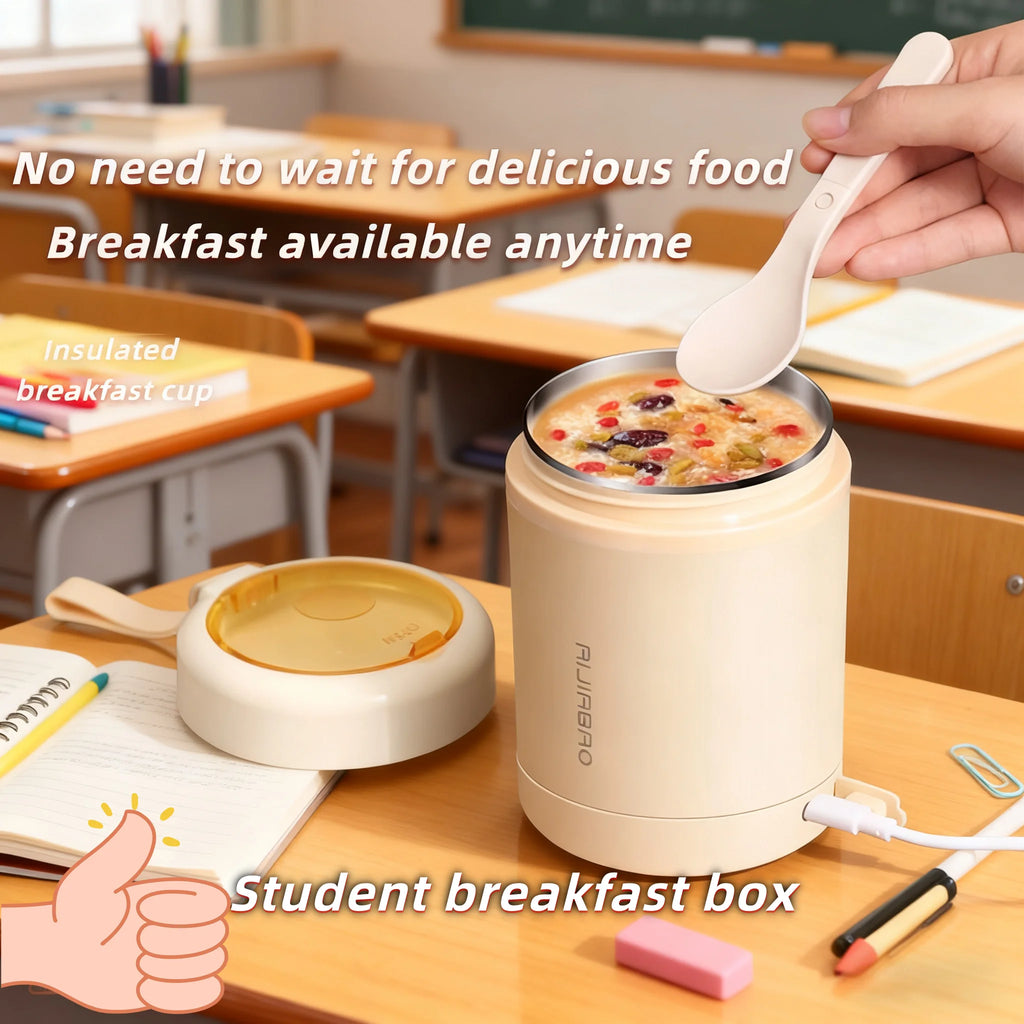 stainless steel USB constant temperature breakfast cup