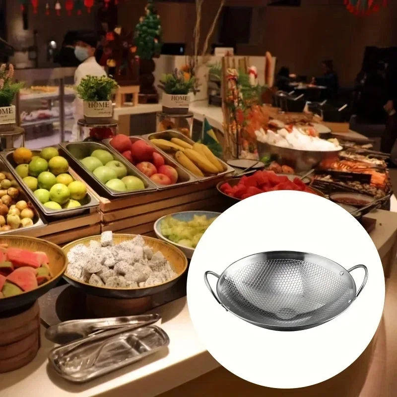 Stainless Steel Honeycomb Non-Stick Skillet