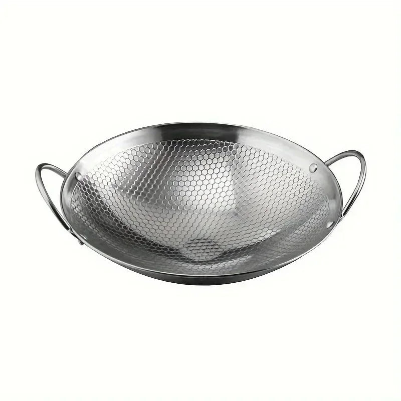 Stainless Steel Honeycomb Non-Stick Skillet