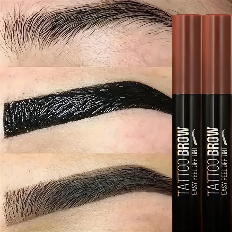 Tear-away eyebrow tint cream, smudge-proof, long-lasting, flawless formula, easy brush-on application, no-smudge eyebrow tint