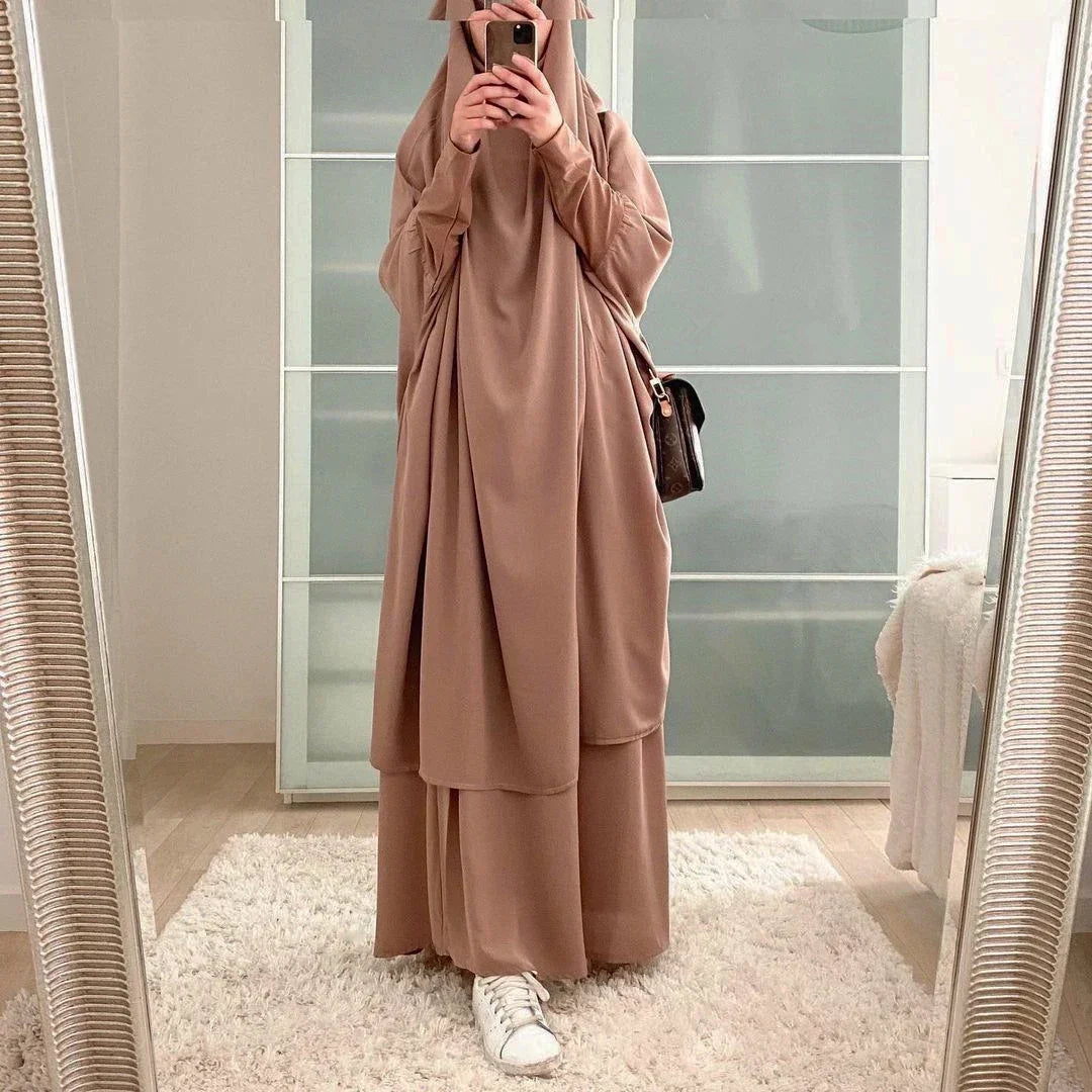 Hooded Muslim Dress Set