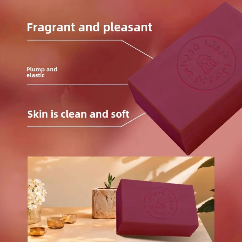 Syrian ancient soap rose essential oil gently cleanses the face, bathes the whole body, moisturizes and removes dead skin cells