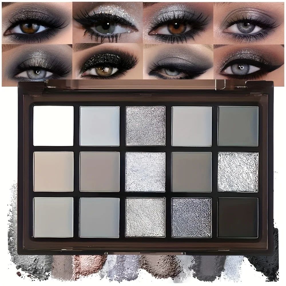 15-Color Dark Eyeshadow Palette