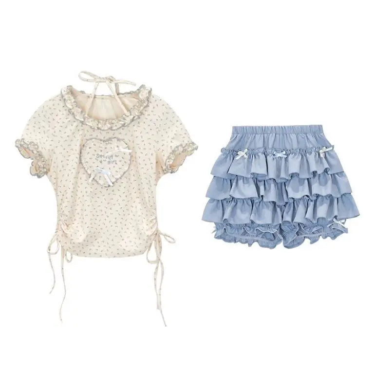 Ruffle Flounce Set
