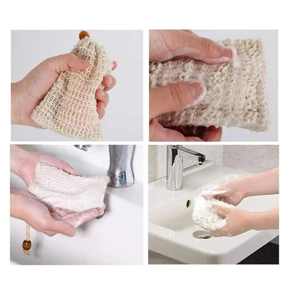 5Pcs Soap Foaming Net Bags