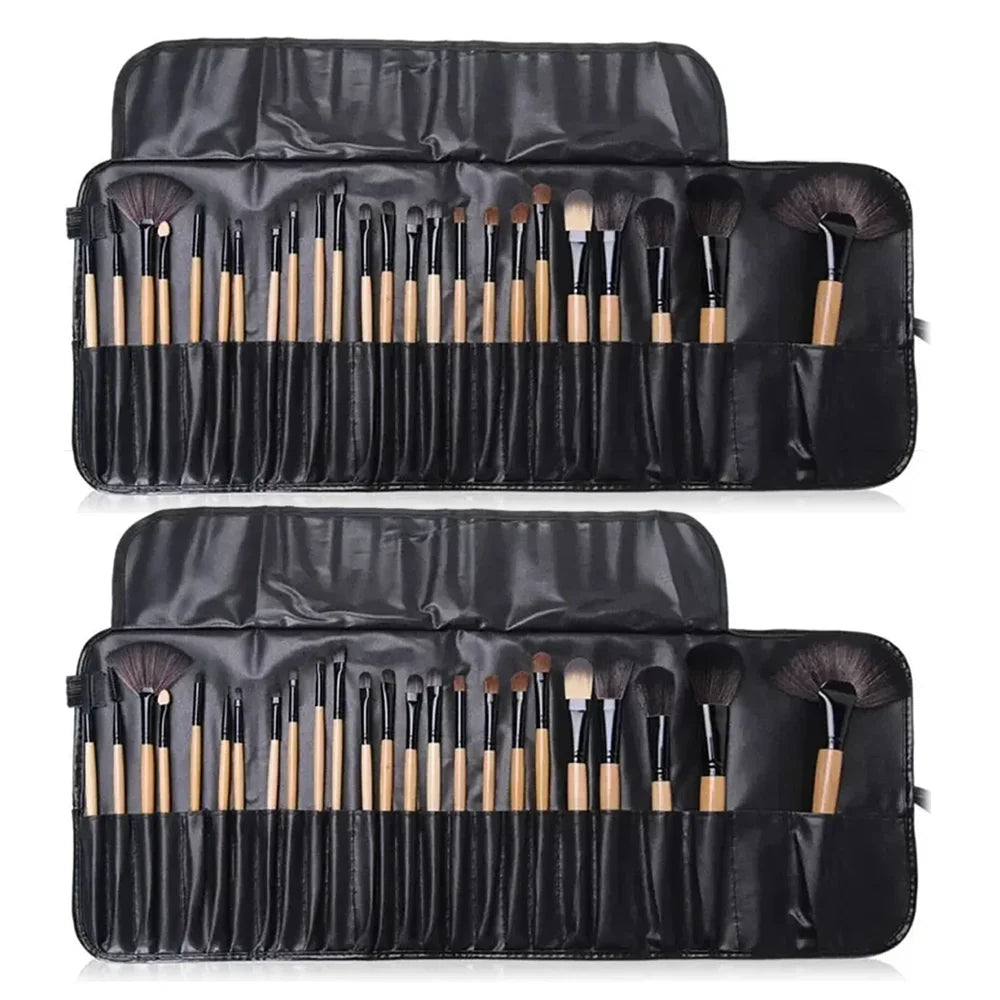 24 pcs Makeup Brush Sets Professional Cosmetics Brushes Eyebrow Powder Foundation Shadows Pinceaux Make Up Tools