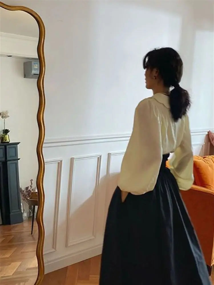 Mid-Length A-Line Skirt