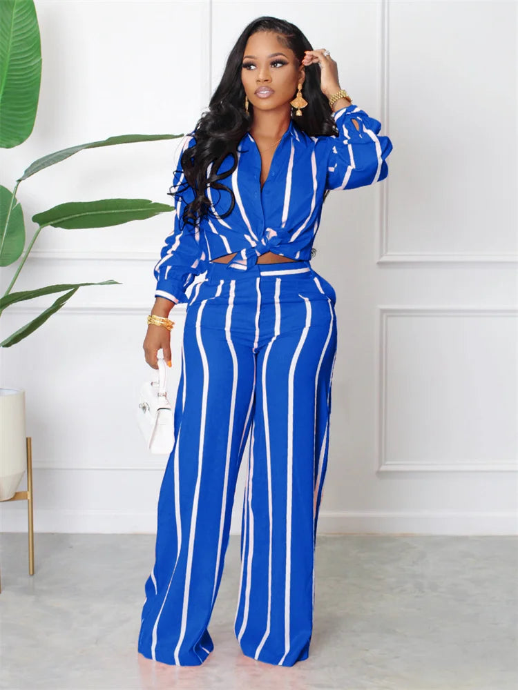 Striped Two Piece Set