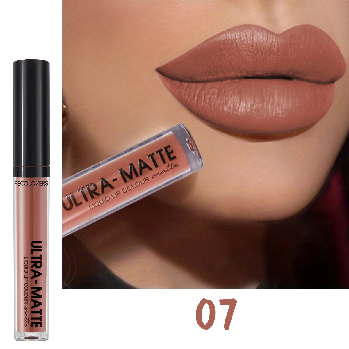 Velvet Mate Nude Brown Red Lip Gloss Lint Matte Liquid Lipstick Waterproof Long Lasting Tube Makeup Cosmetic Lipsticks Lipgloss