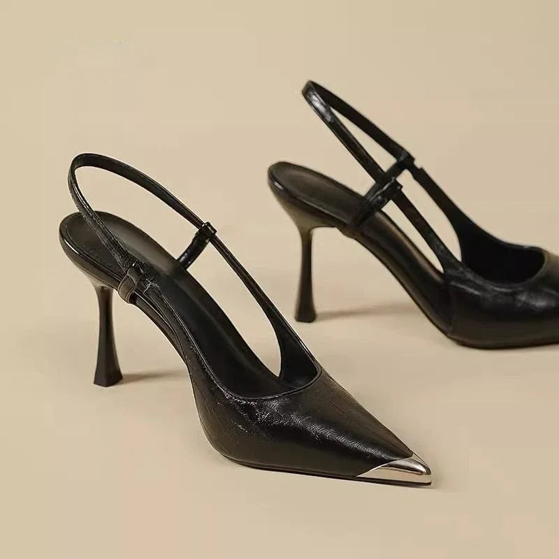 Pointed Toe Empty Back Stilettos