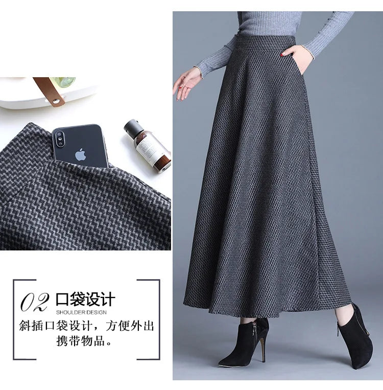Long Woolen Skirt