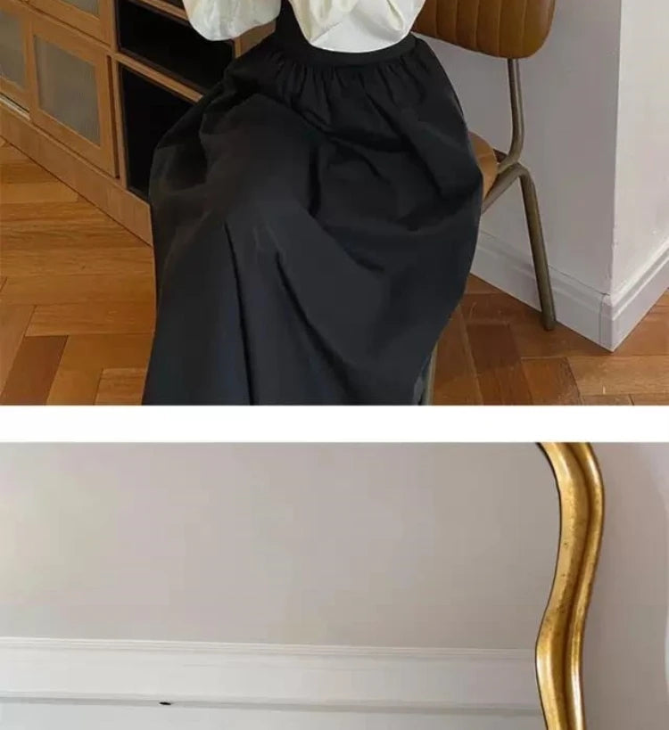 Mid-Length A-Line Skirt