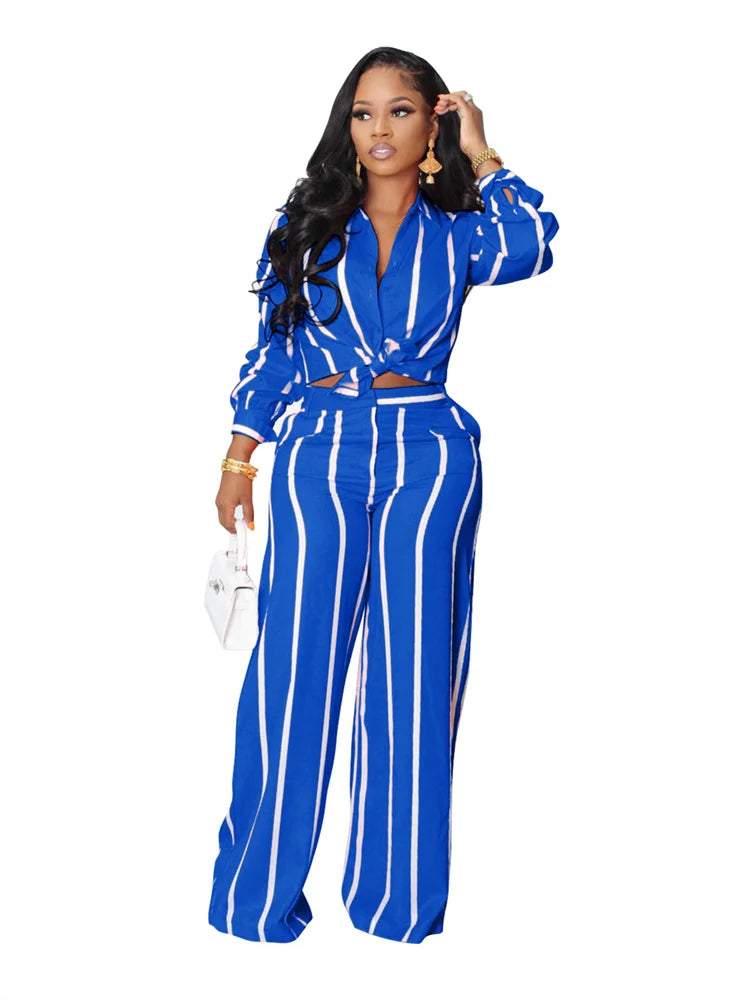 Striped Two Piece Set