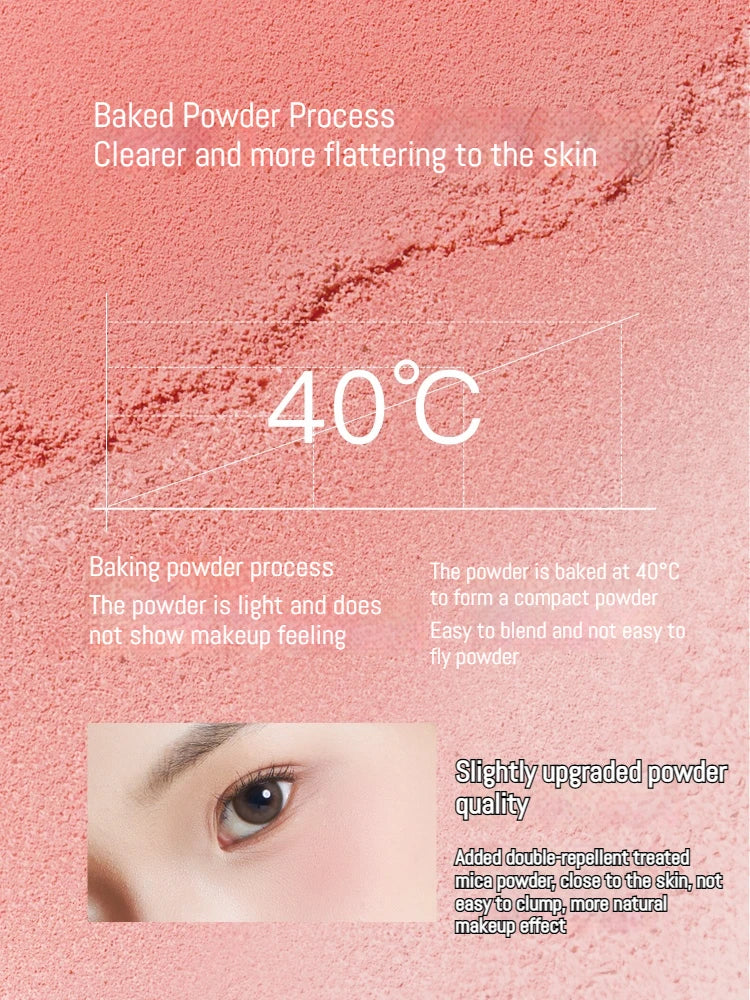 SPENNY Baking Blusher Matte Soft Mist Powder Large Capacity Shrink & Expand Color Naturally Brightening Highlight Cheek 6.2g