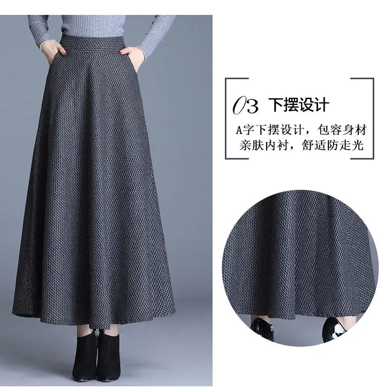 Long Woolen Skirt