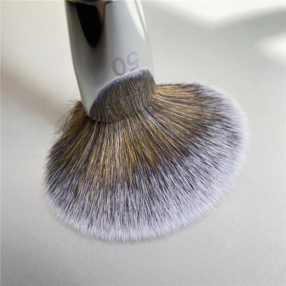 Professional Light Powder Brush 50 Tapered Shaped Light Air Powder Finish Beauty Makeup Brush Tool