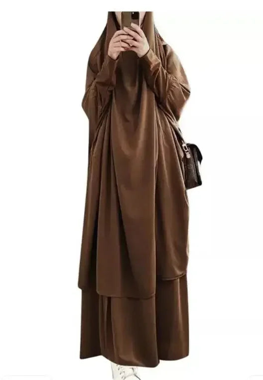Hooded Muslim Dress Set