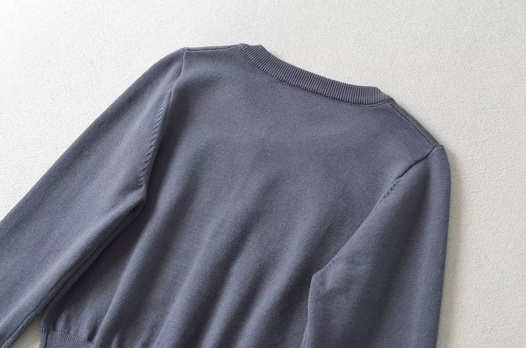 Retro Button Through Pointelle Knit Cardigan