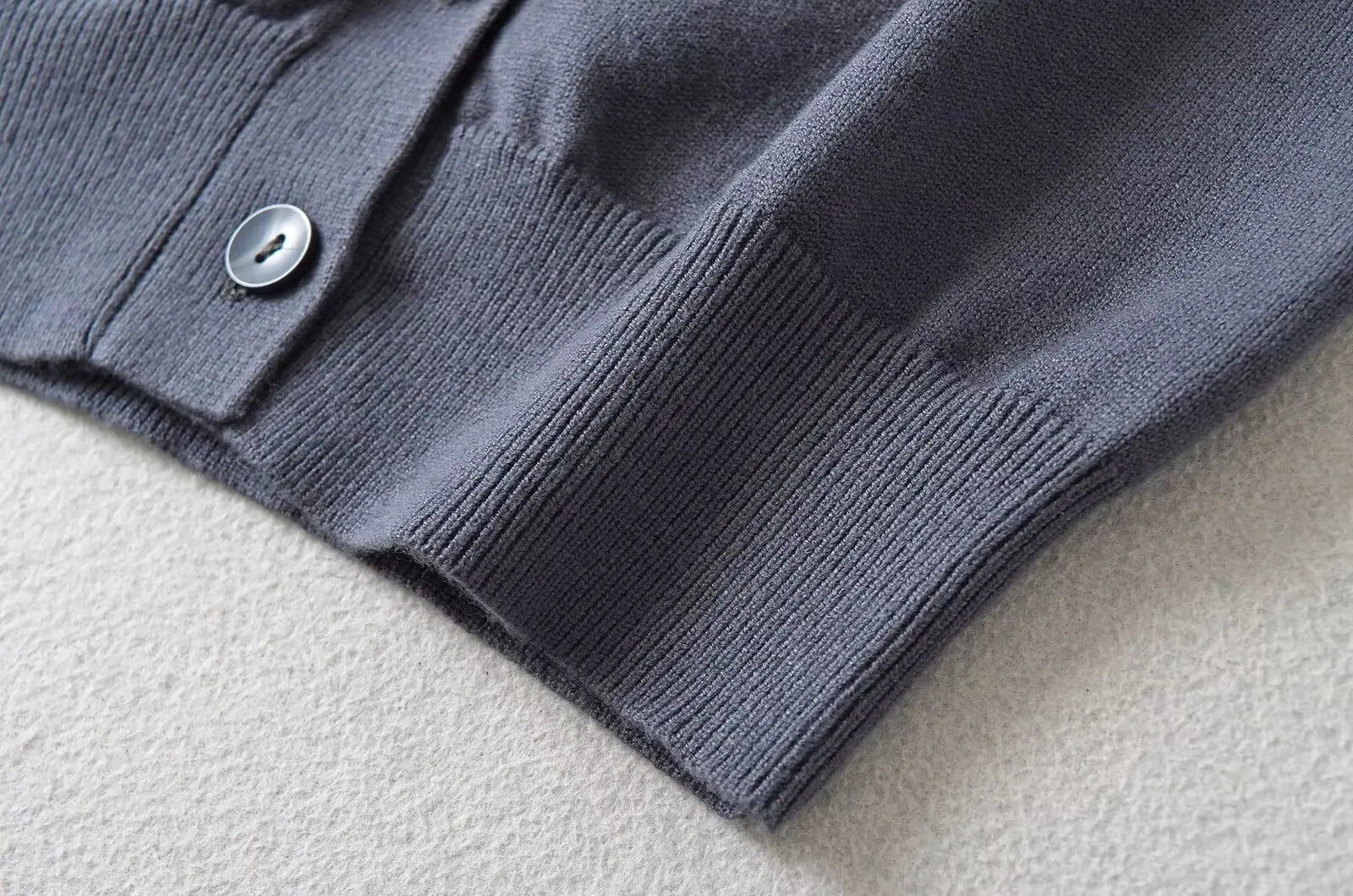 Retro Button Through Pointelle Knit Cardigan