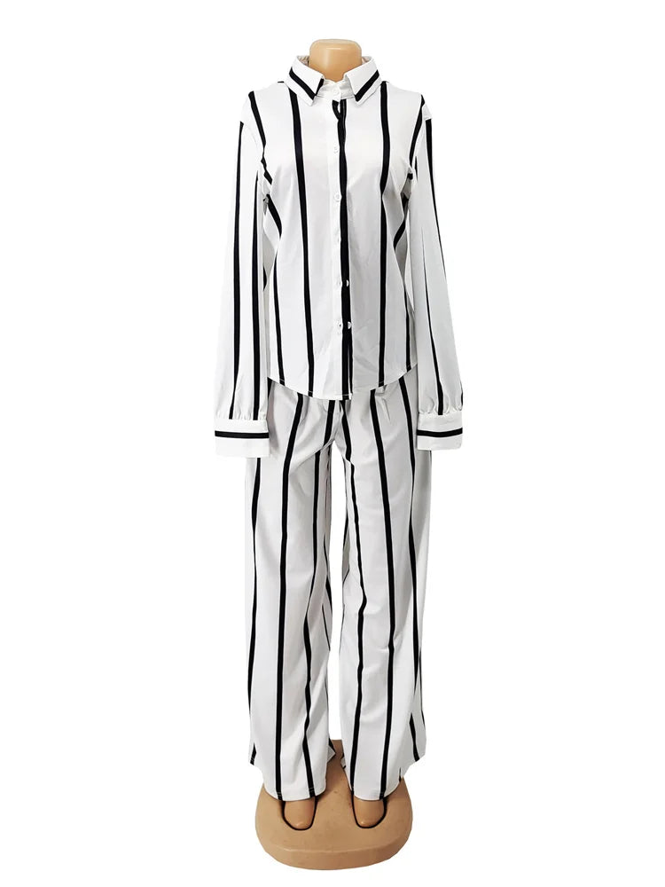 Striped Two Piece Set