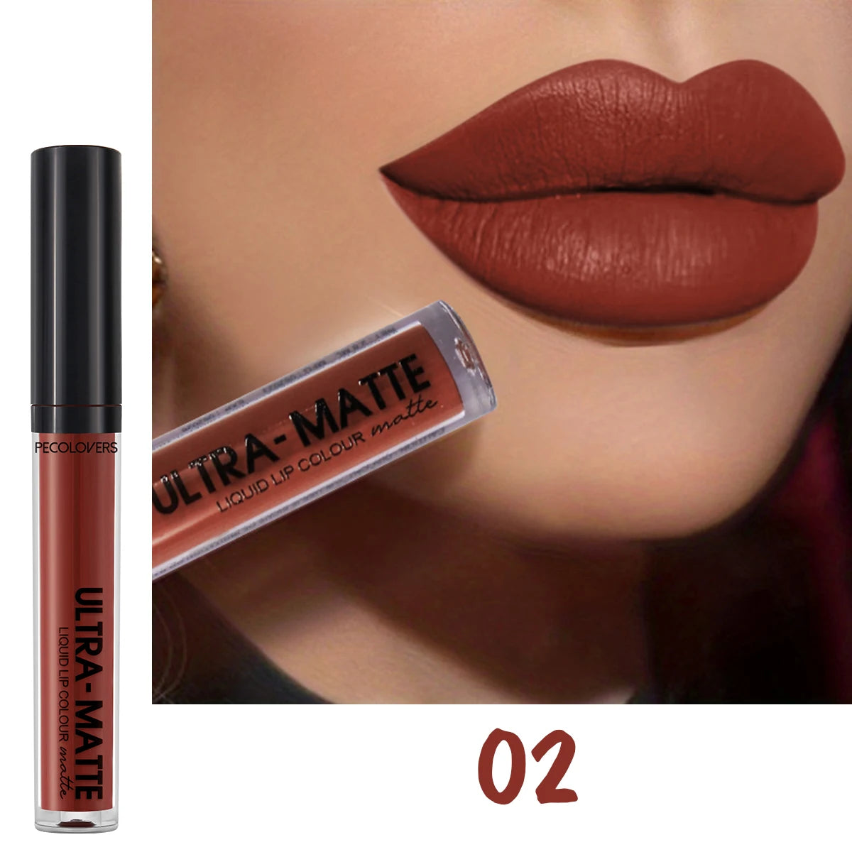 Velvet Mate Nude Brown Red Lip Gloss Lint Matte Liquid Lipstick Waterproof Long Lasting Tube Makeup Cosmetic Lipsticks Lipgloss