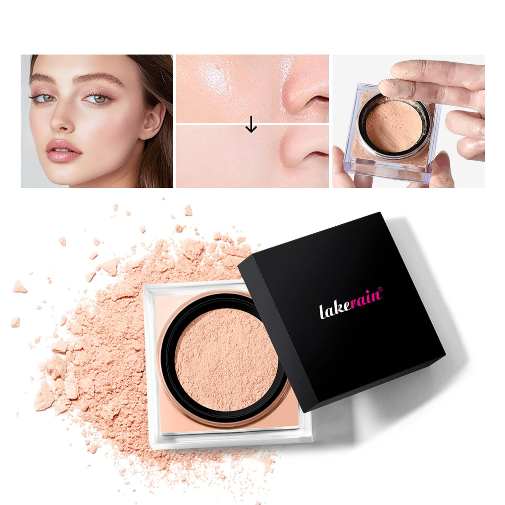 Waterproof Loose Baking&Setting Powder Long Lasting Oil Control Matte Setting Powder Natural Brightening Face Cosmetics