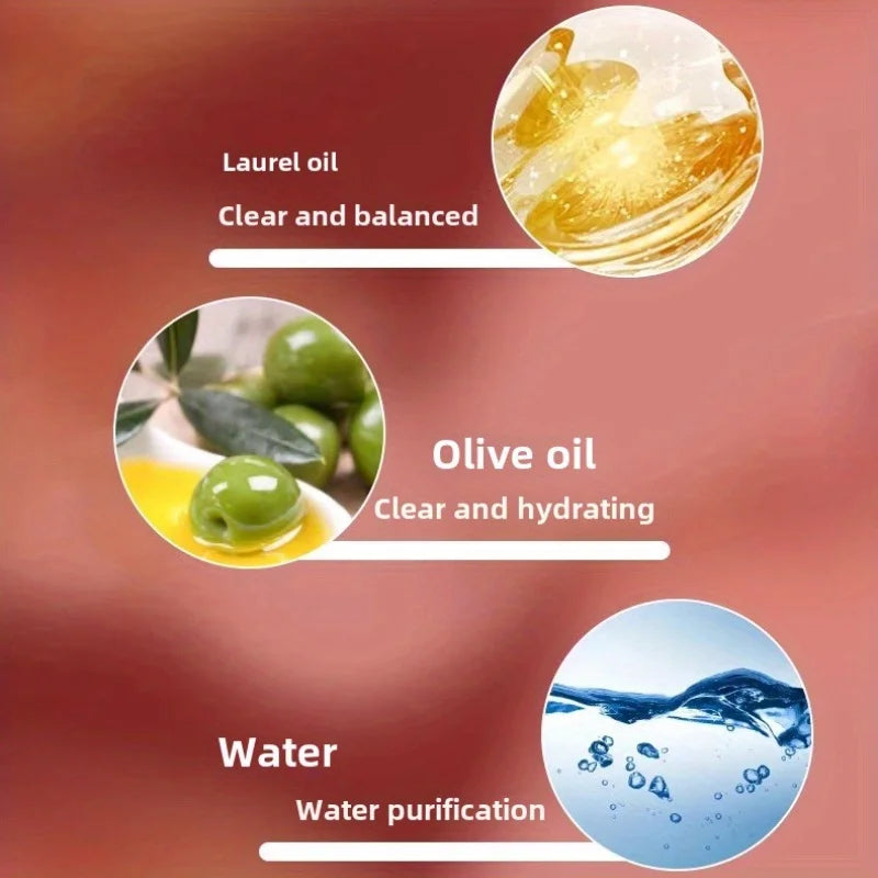 Syrian ancient soap rose essential oil gently cleanses the face, bathes the whole body, moisturizes and removes dead skin cells