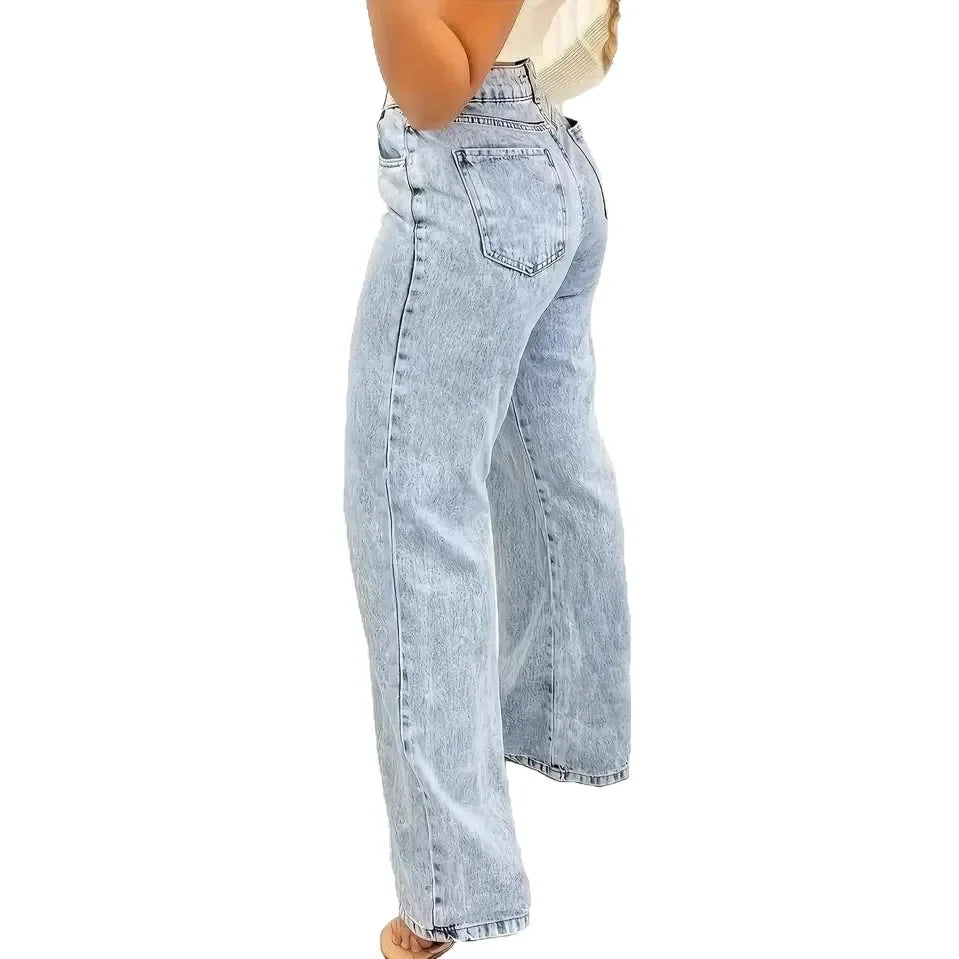 Washed Distressed Jeans