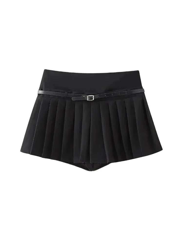 Pleated Shorts Skirt