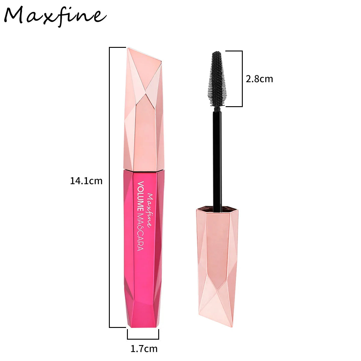 Diamond Dense Mascara Waterproof Non Smudging Long Lasting For Natural Dense Curled And Long Lashes